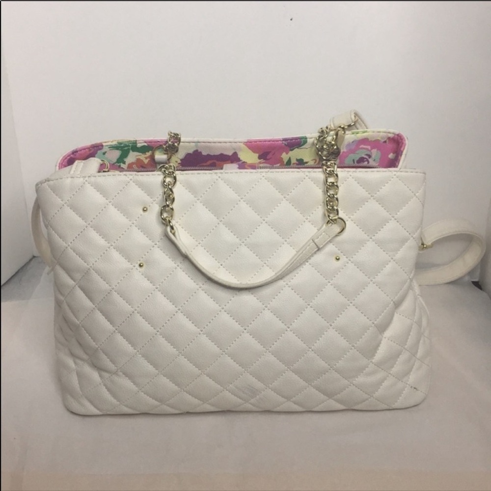 Betsey Johnson satchel with crossbody strap - Picture 3 of 10